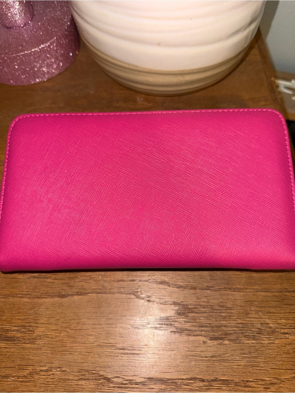 Betsey Johnson Hot Pink Bow Wristlet Clutch - Picture 5 of 7